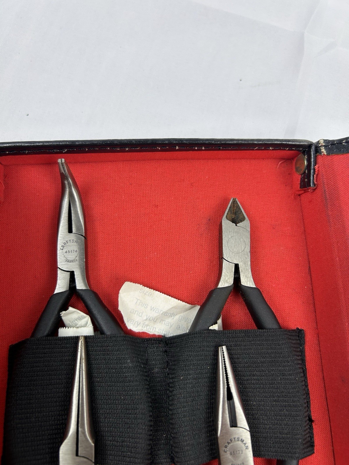 Very Rare Mint Craftsman France Spring Loaded Pliers Set 4pc No 9-45194