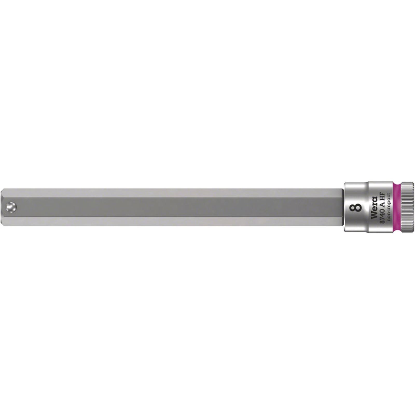 Wera 8740A HF Zyklop 1/4» Drive Hex 8.0 x 100mm with HF 05003340001