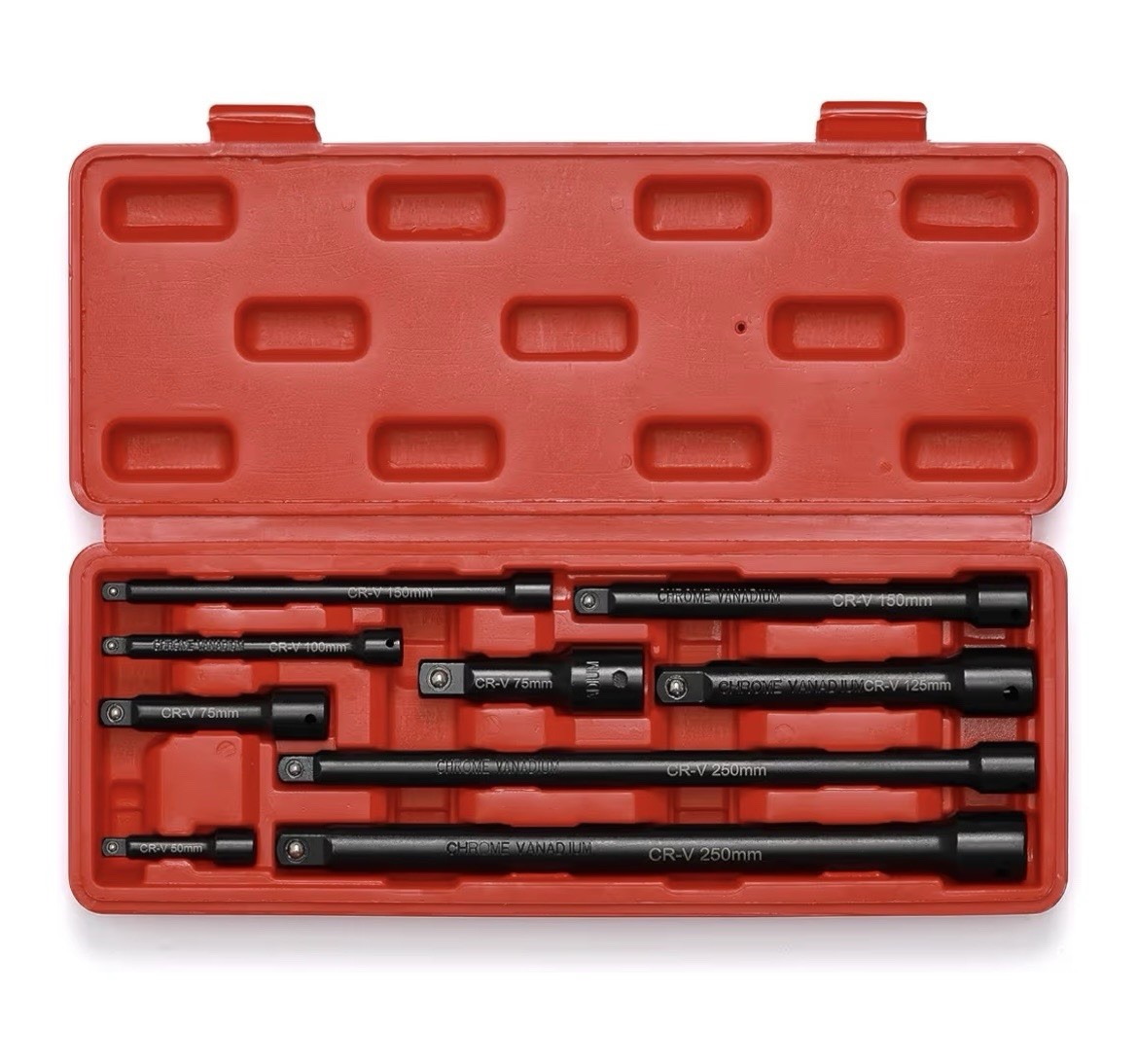 Casoman 1/4″,3/8″,1/2″ Drive Extension Bar Set, CR-V 9 PCS Socket Extension Bars