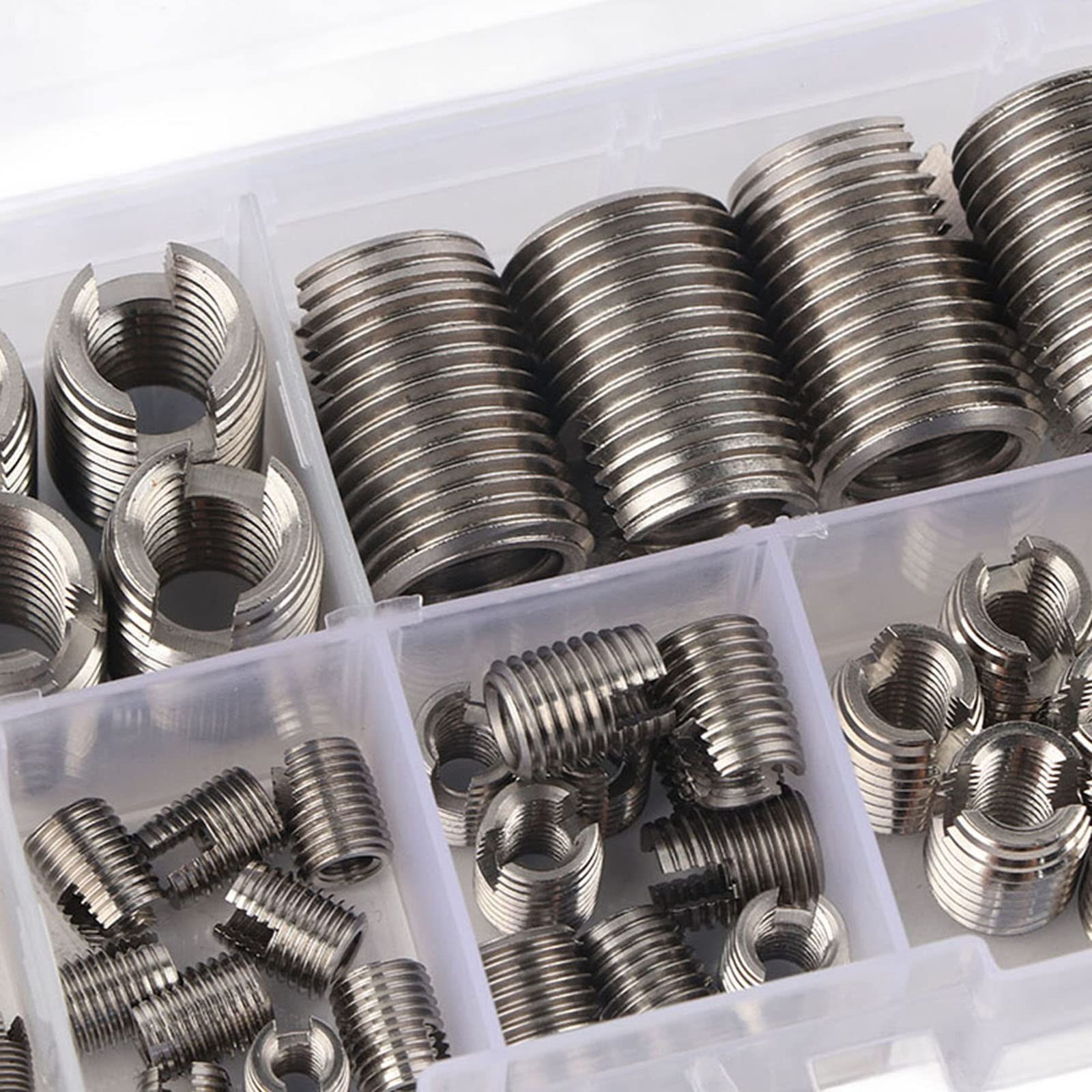 50 PCS Inner Thread Self Tapping Inserts Set Stainless Steel Repair Tool