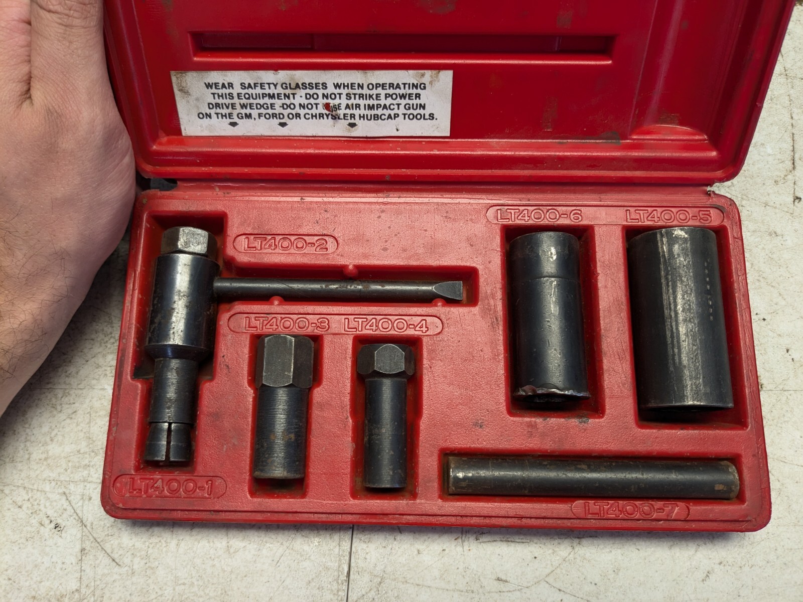 MAC TOOLS Hubcap & Wheel Lock Removal Kit Model LT400 GM / Ford / Chrysler