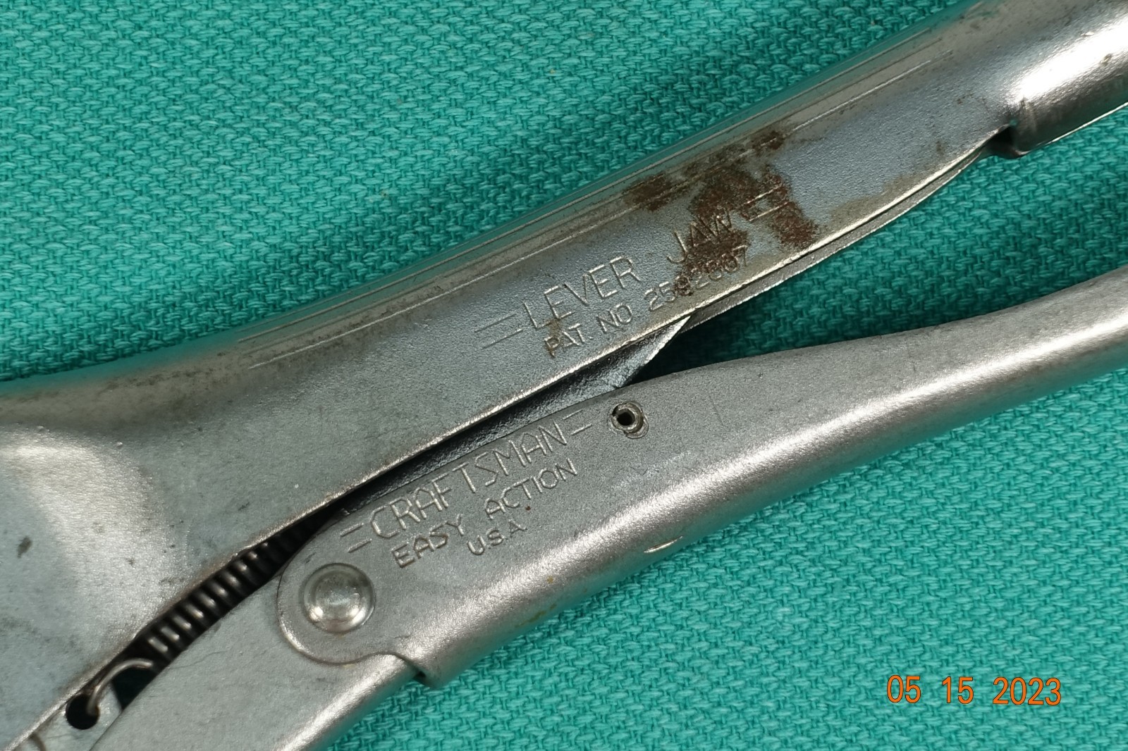 1952- =CRAFTSMAN= 9″ Easy Action Adjustable Locking Lever Jaw Vise Grip Pliers