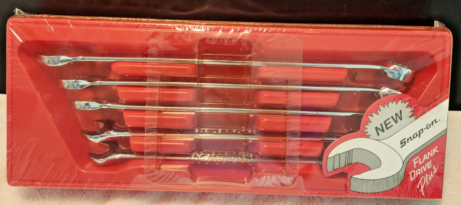 NOS Vintage Snap-on SOEXL705 SAE Flank Drive® Plus Extra Long Wrench Set