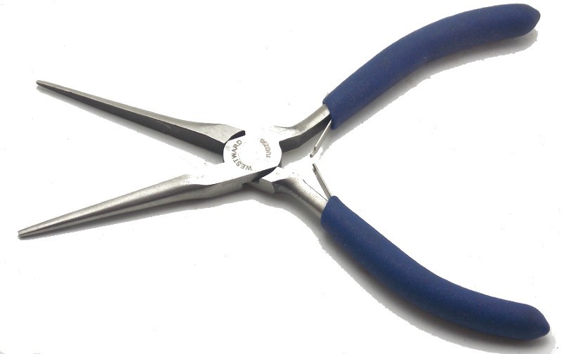 Westward 5 7/8″ Long Needle Nose Smooth Spring Handle Pliers Model 1UG23B Used