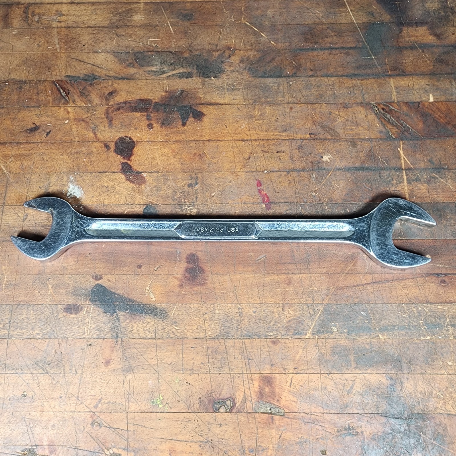 Snap-on Tools VSM2123 21mm & 23mm Metric Double Open End Wrench Made In USA