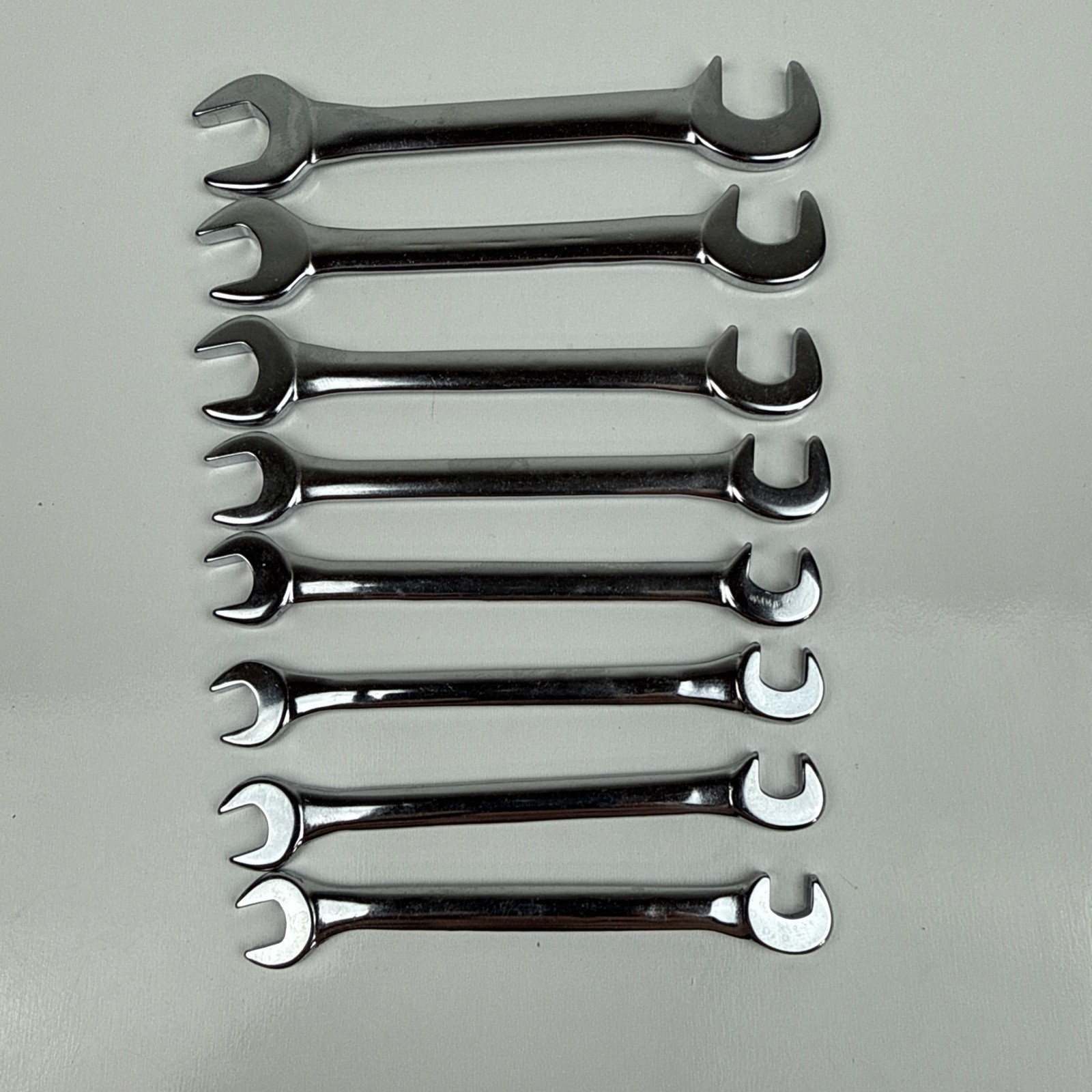 VINTAGE Craftsman USA 8 Piece SAE Open End Ignition Wrench Set 9 4306 Mint Cond.