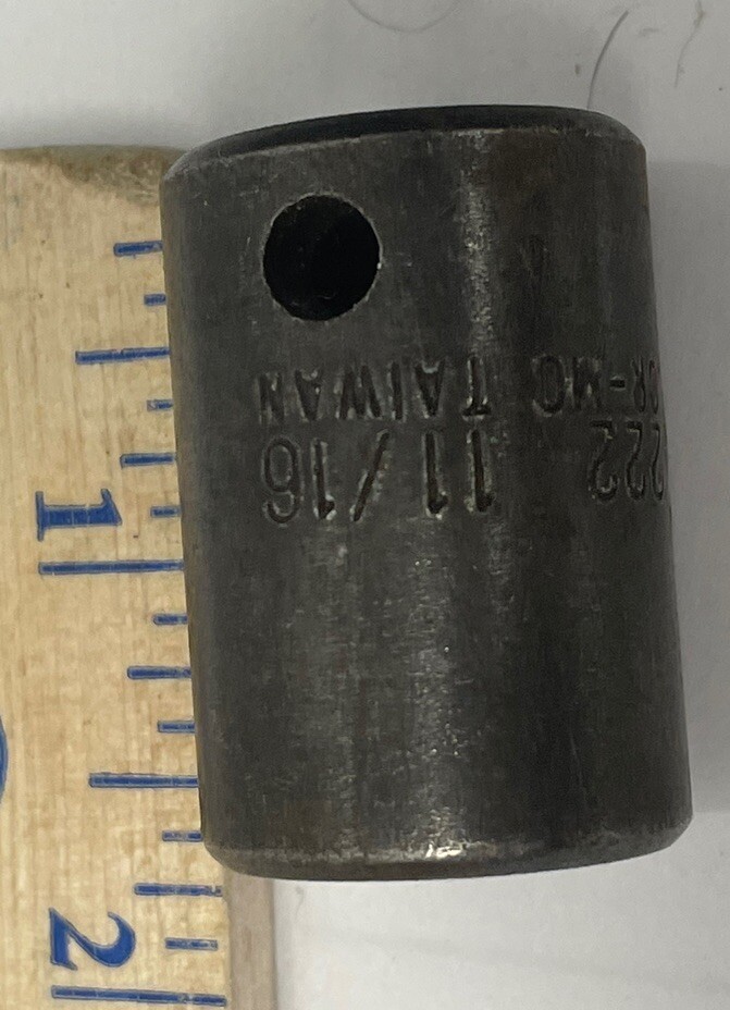 Sunex 222 11/16″ 1/2″ Drive 6 Point Shallow Impact Socket Standard Tools 6pt SAE