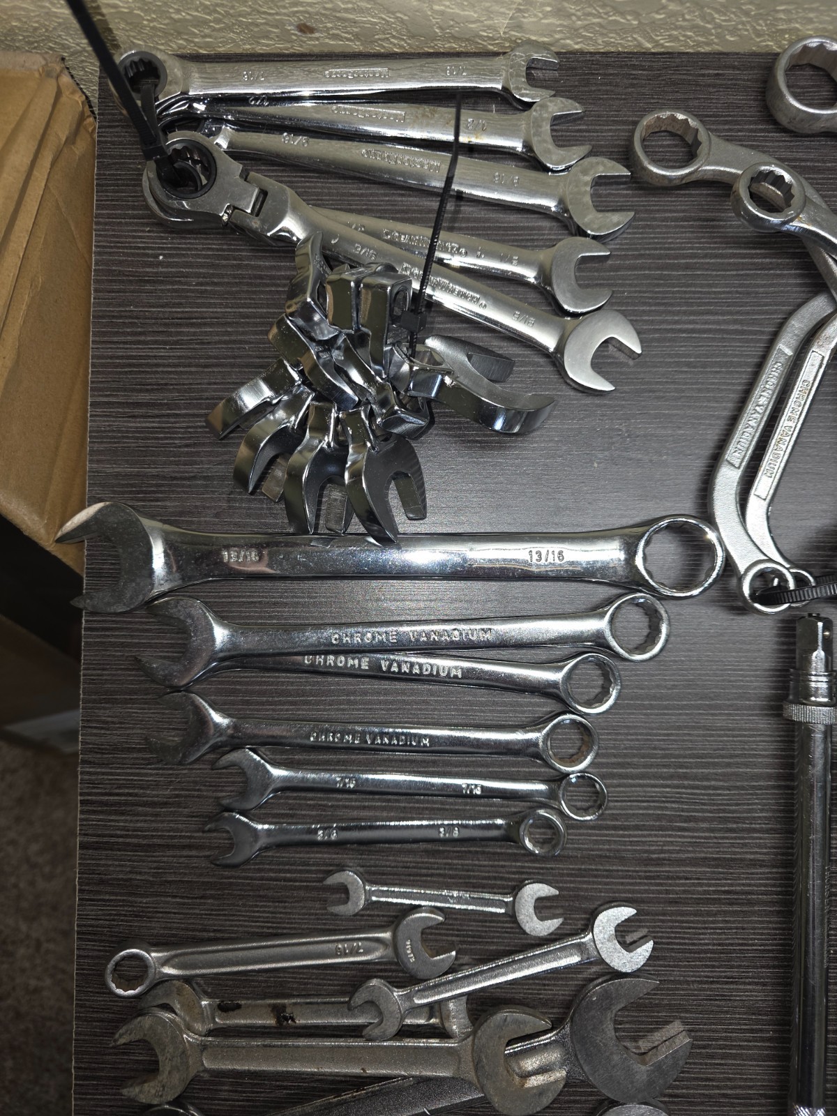 Lot of Misc Sockets, Ratchets, Extensions and Wrench’s – Sets are not complete