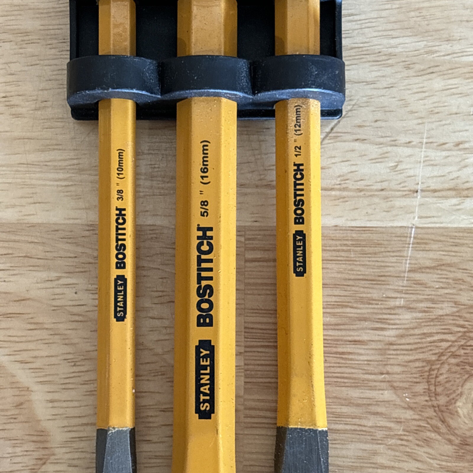 Stanley Bostich Cold Chisel Set 3pc 3/8″ 5/8″ 5/8″ 16-048 NEW