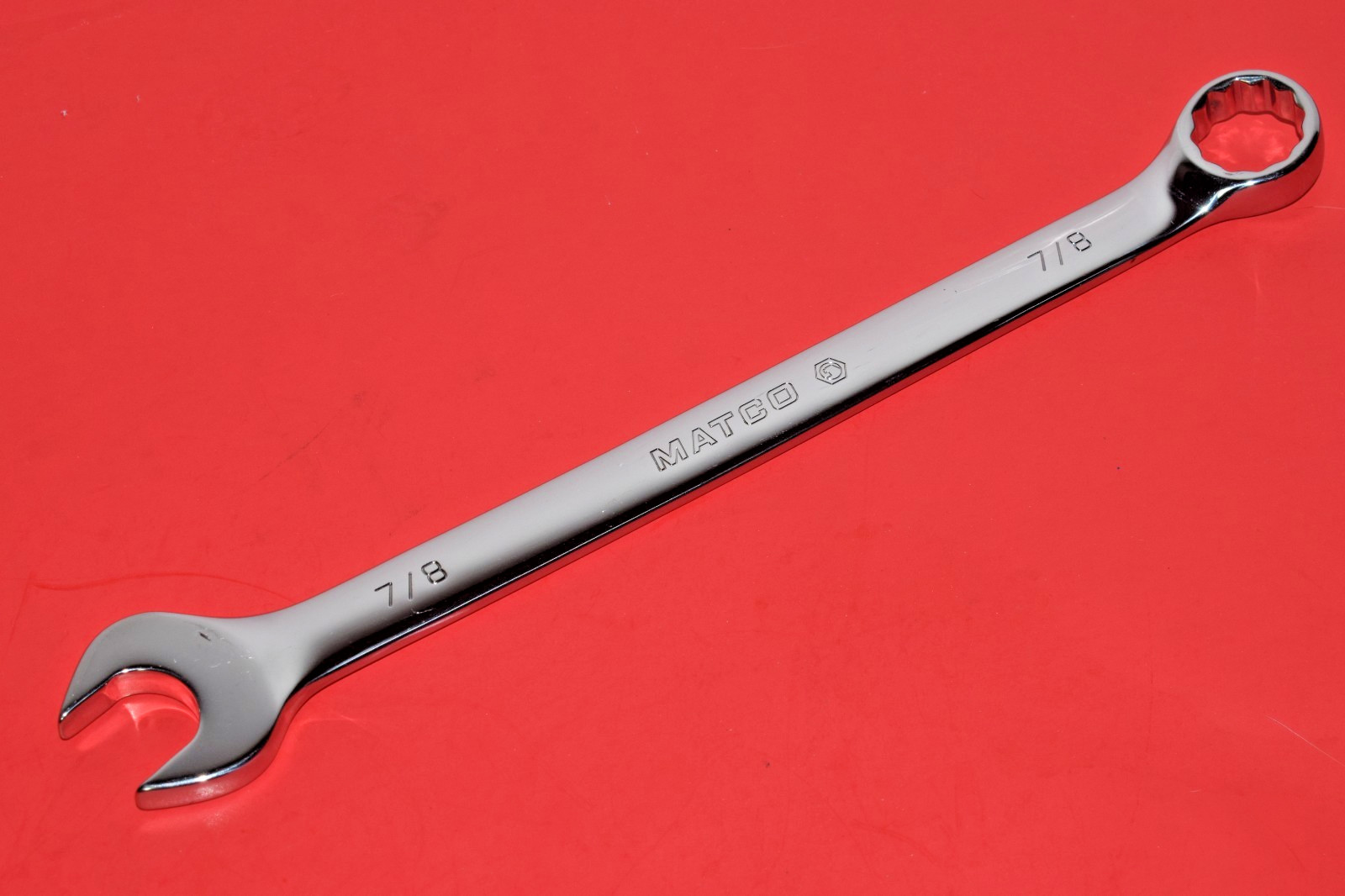 NEW MATCO SAE 7/8″ LONG Combination 12-Point Box Head Open End Wrench MCL282