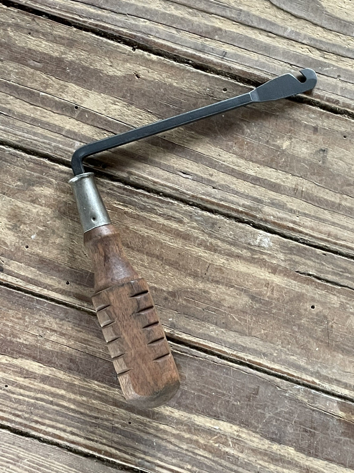 Mac Tools S91 Vintage 90° Head Lamp Spring Adjuster Tool Wooden Handle USA