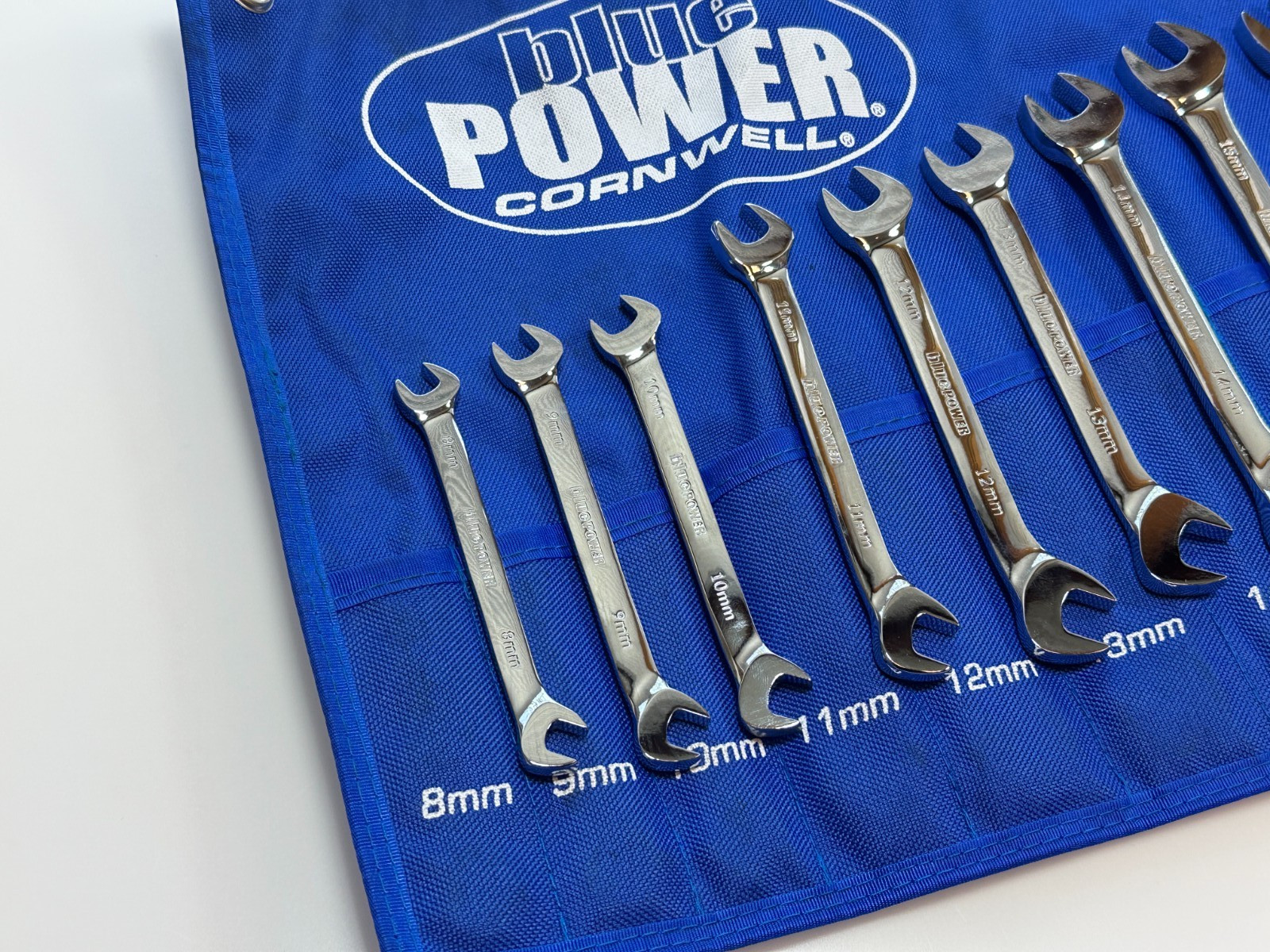 Cornwell Tools BPAW12MST 12Pc bluePOWER Metric 8mm-19mm 4 Way Angle Wrench Set