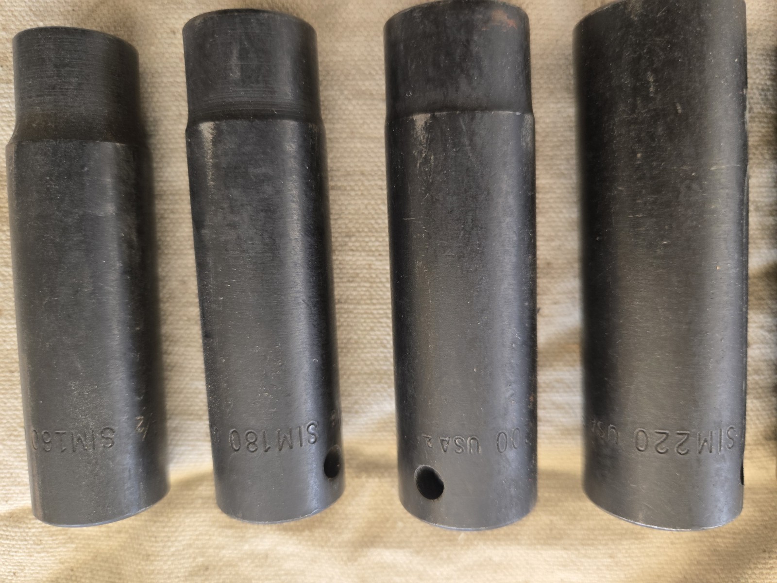 Snap-On 9pc SAE 1/2″ Drive 6 Point Impact Deep Socket Set 1/2″ to 1″ 309SIMYA