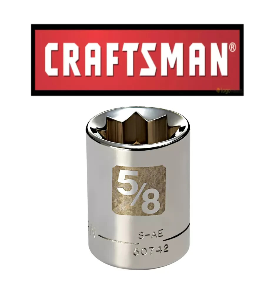 Craftsman Easy Read – 3/8″ or 1/2″ Drive SAE Star 8-Point Socket – STD New
