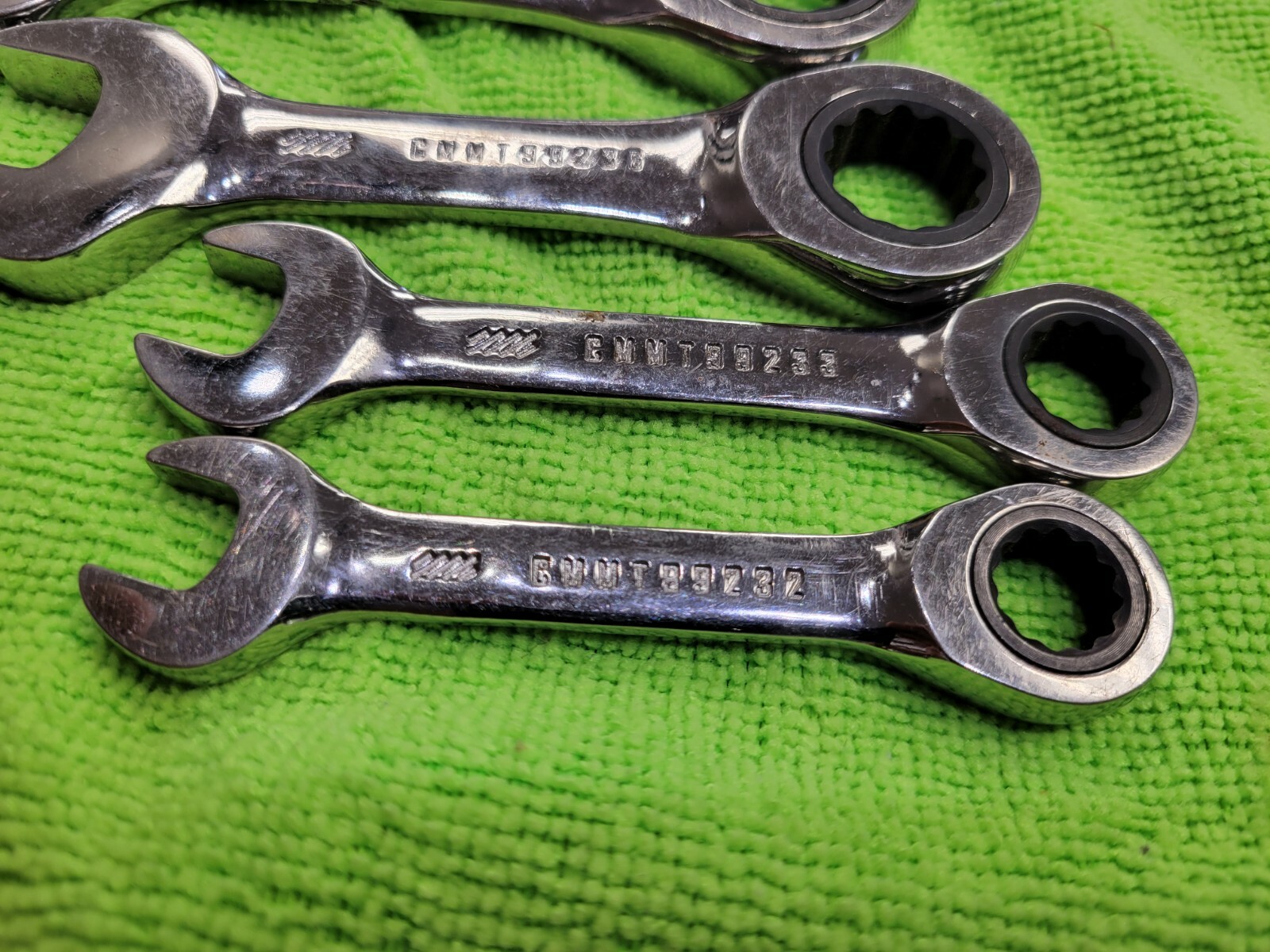 Craftsman 10mm 11mm 15mm 17mm 18mm Stubby Ratchet Wrench Cmmt set of five