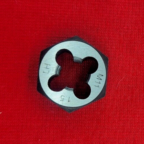 M11 x 1.5MM LEFT HAND x .87″ Hex Rethread Die Alfa MHD70763L CS LH Metric