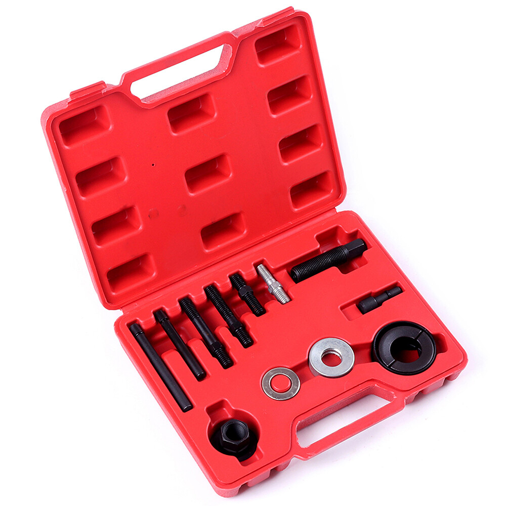 13 PCS Pulley Puller and Installer Power Steering Pump Remover Alternator Kit