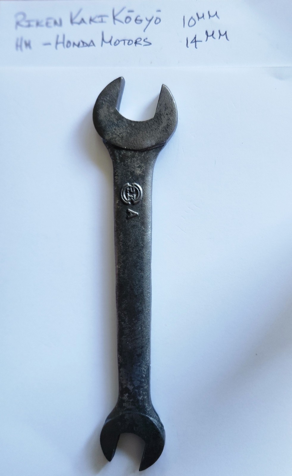 Honda Motors Metric Wrench Made By Riken Kogyo 10mm- 14mm