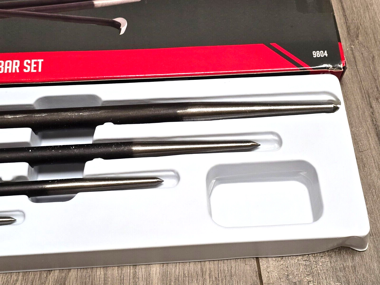 Sunex Tools 4pc Rolling Head Pry Bar/ Line Up Bar Set 6″, 12″, 16″ & 20″ #9804
