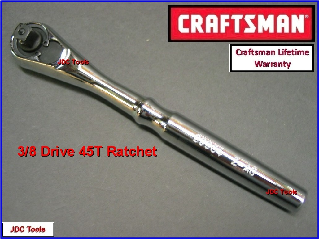 Craftsman 3/8″ Ratchet Socket Wrench Full Polish Quick Release 99964