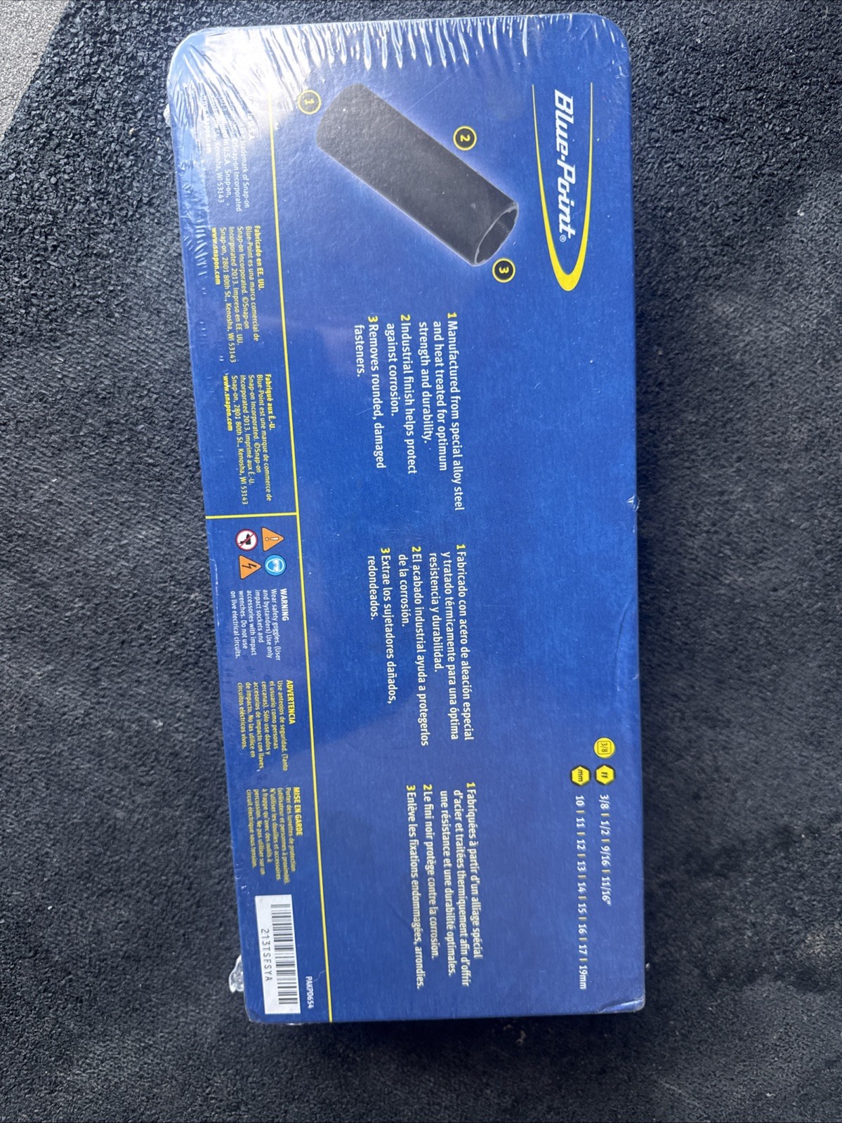 For Blue-Point 3/8″ Drive DEEP Metric & SAE TWIST Impact Socket Set 213TSFSYA