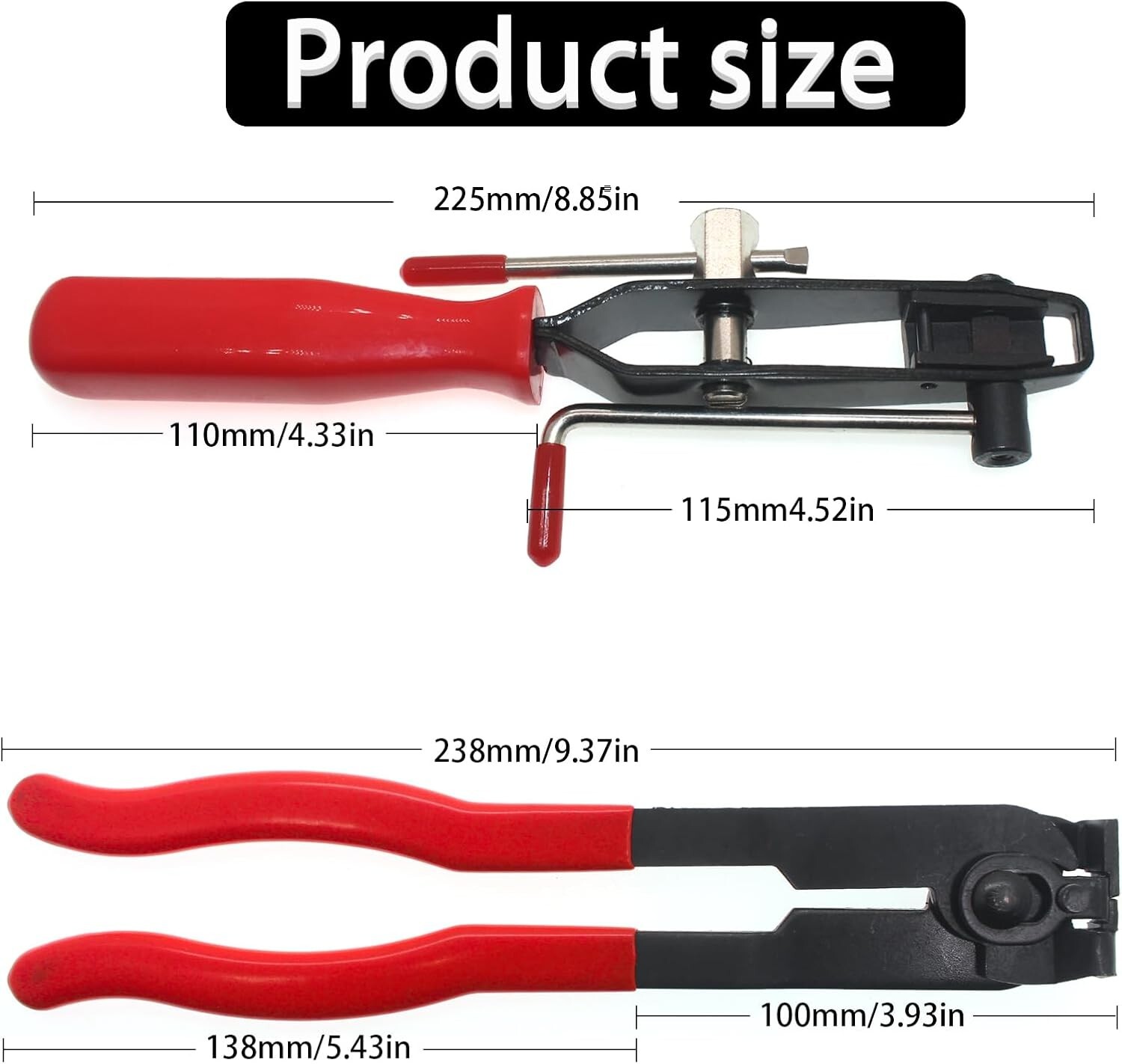 22Pcs CV Boot Clamp Pliers Set Cv Axle Removal Tool Cv Joint Ear Clamp Bandin…