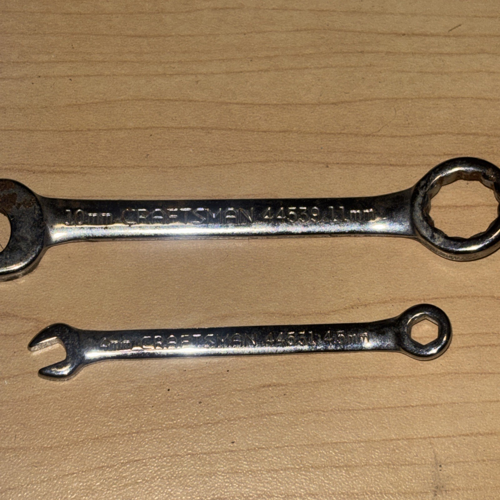 Craftsman 5 PIECE Combination Wrench SET LOT 14mm 12mm 11mm 10mm 9mm 4.5mm 4mm