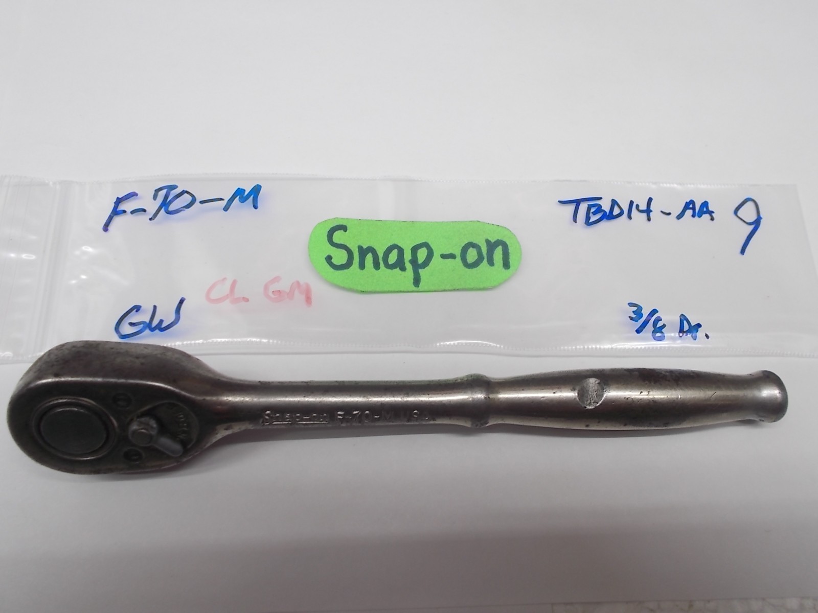 Snap-on tools 3/8″ drive Ratchet F-70-M USA