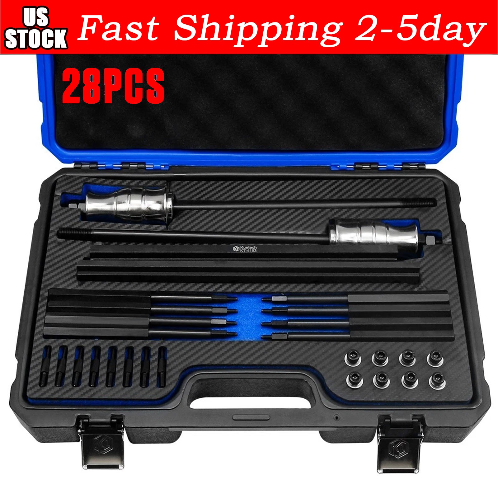 EN-51146 28PCS Fuel Injector Rail Assembly Tool Kit – NEW Master Replacer Set