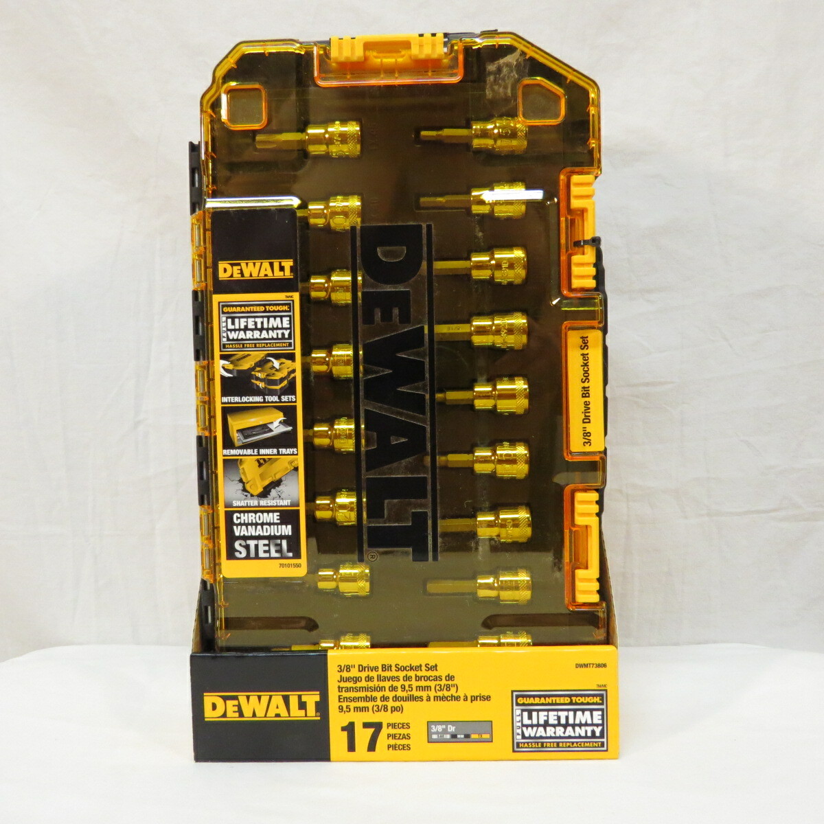 DeWalt 3/8″ Drive Bit Socket Set Tough Box 17 pieces