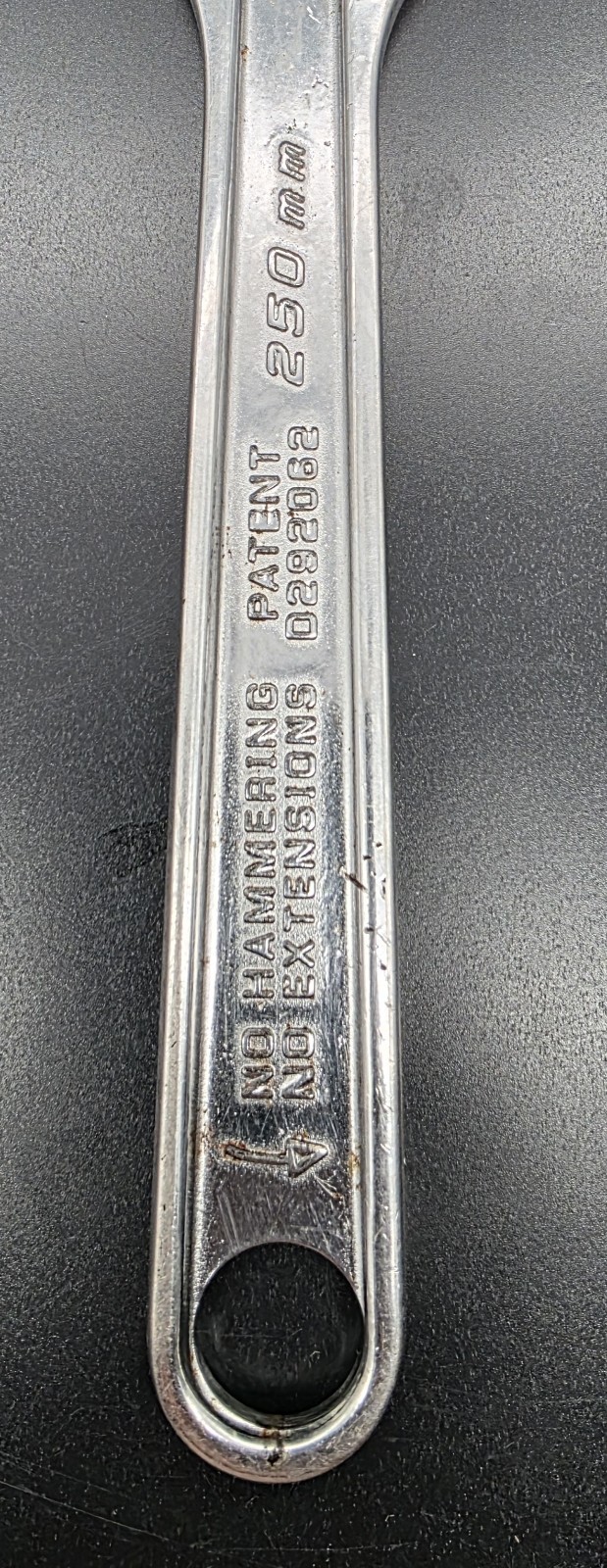 Snap-on A10 10″ Adjustable Wrench USA Chrome Crescent Style Vintage Mechanic…