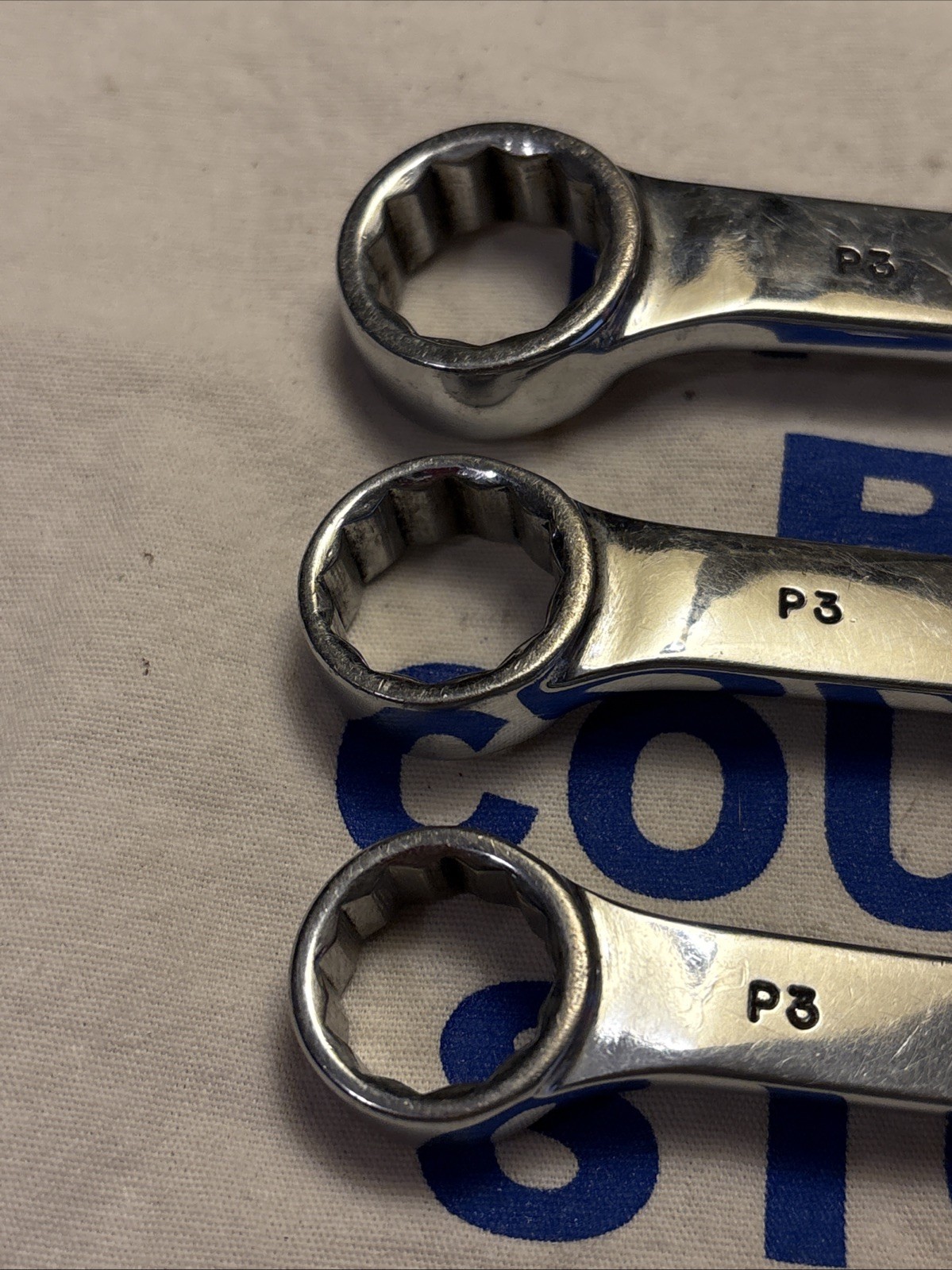 Mac Tools 12pt SAE Stubby Chrome Combination Wrench Set CS220, CS222, CS242
