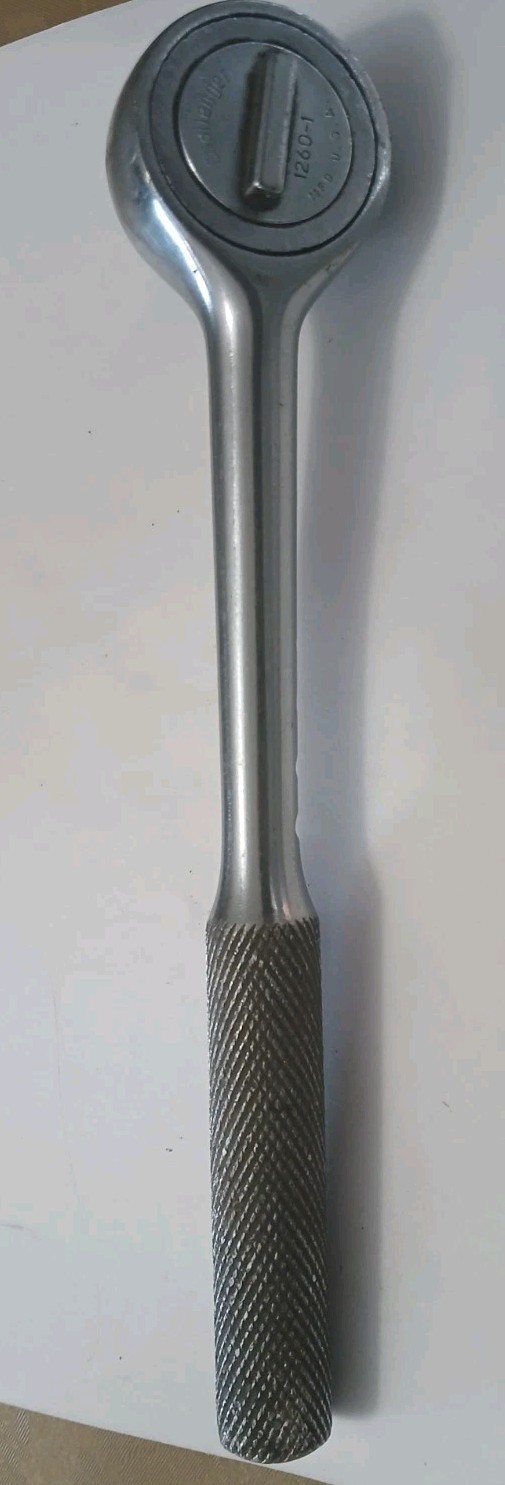 Challenger 3/8 Drive Ratchet Model 1260 -1 Vintage, 7-1/2″ USA Made Good Shape