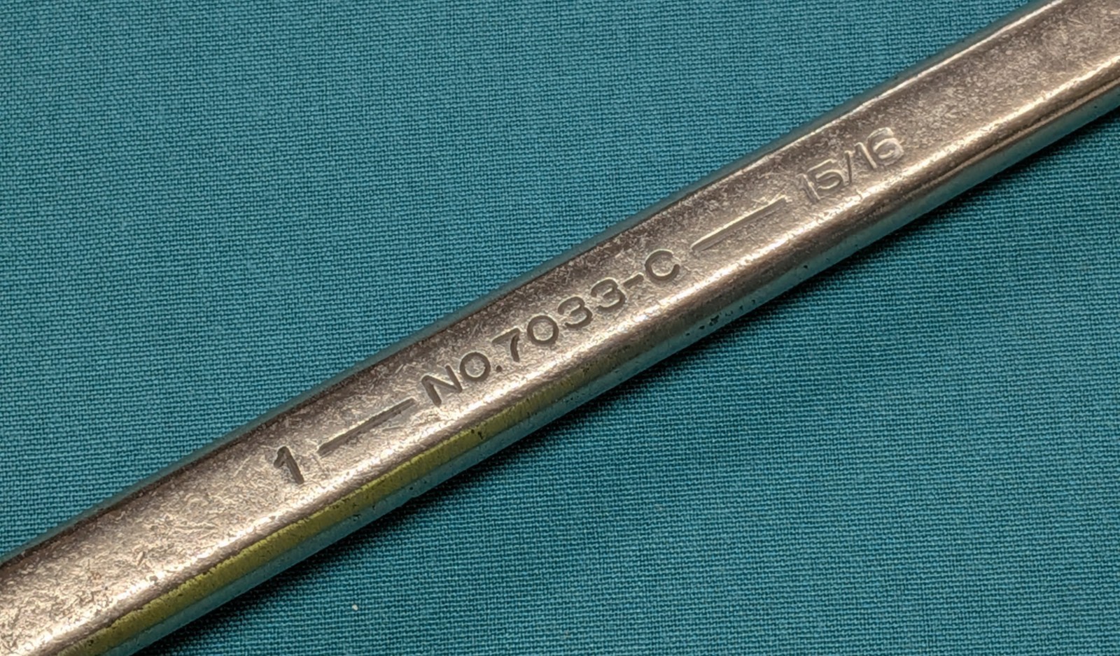 Vintage Armstrong Armaloy 7033-C Double Box End Wrench 12 Point 1” & 15/16”- USA
