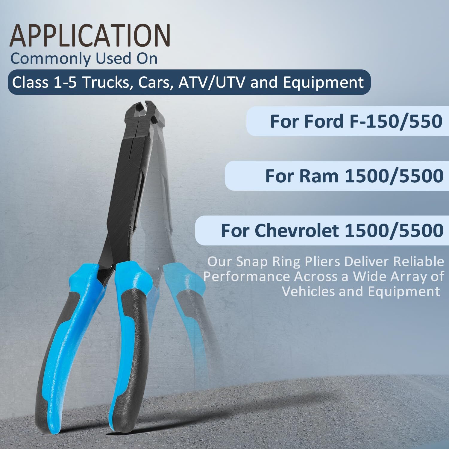 Straight U-Joint Snap Ring Pliers Plastic Push Pin Pliers Tool 70300