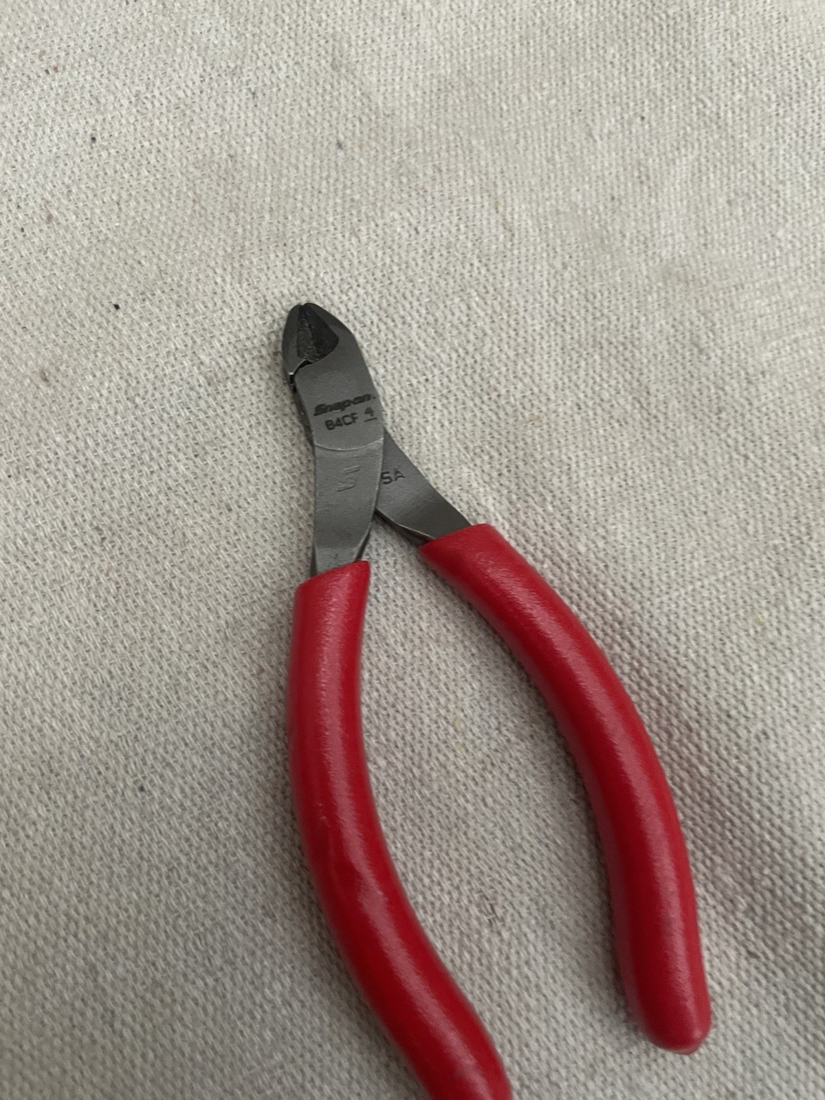 Snap-on Tools USA RED Soft Grip 4″ Diagonal Cutter Pliers 84CF