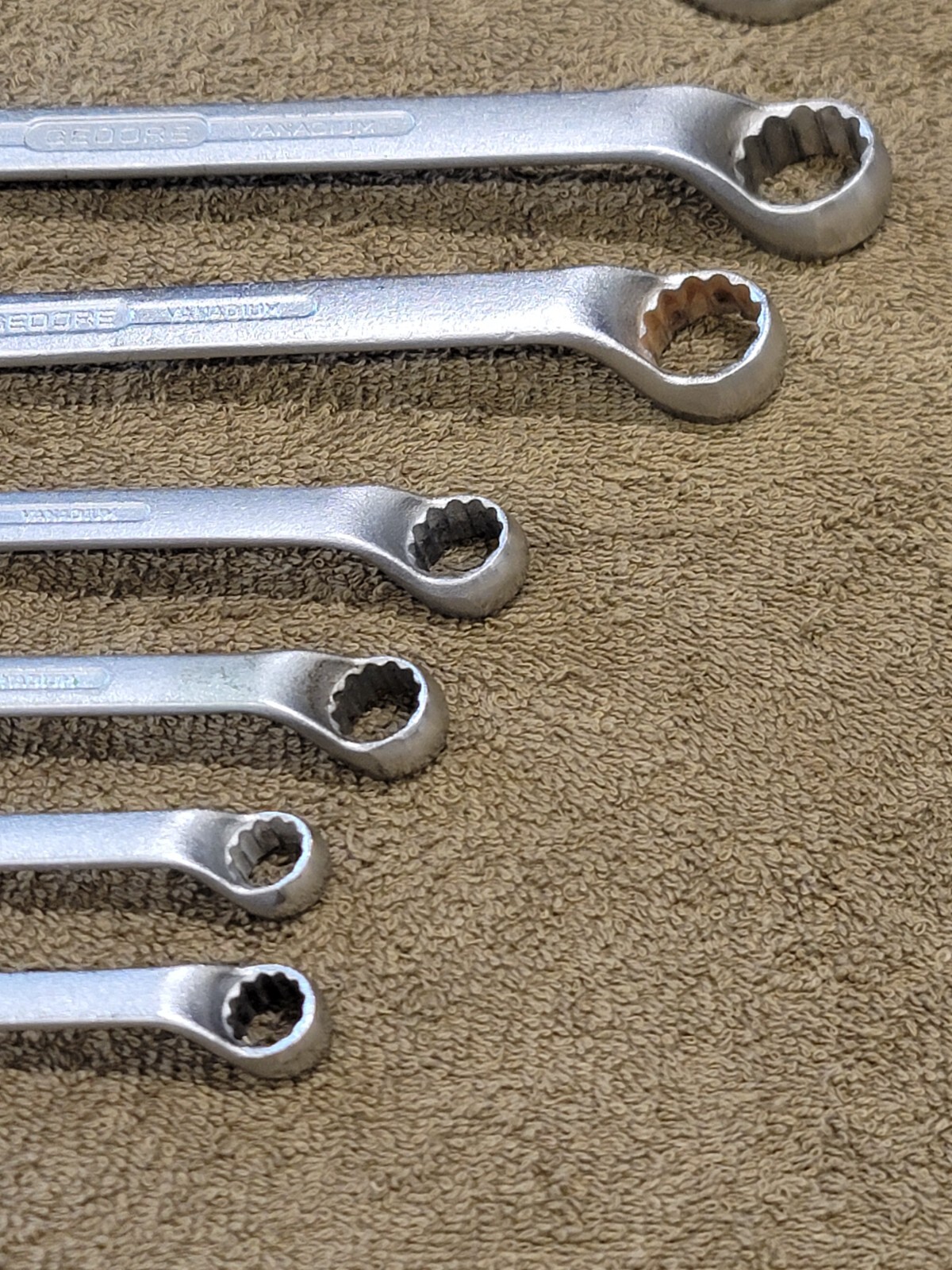 Gedore Metric Combination Wrench Set 27 24 19 17 13 12 10 mm Offset Automotive