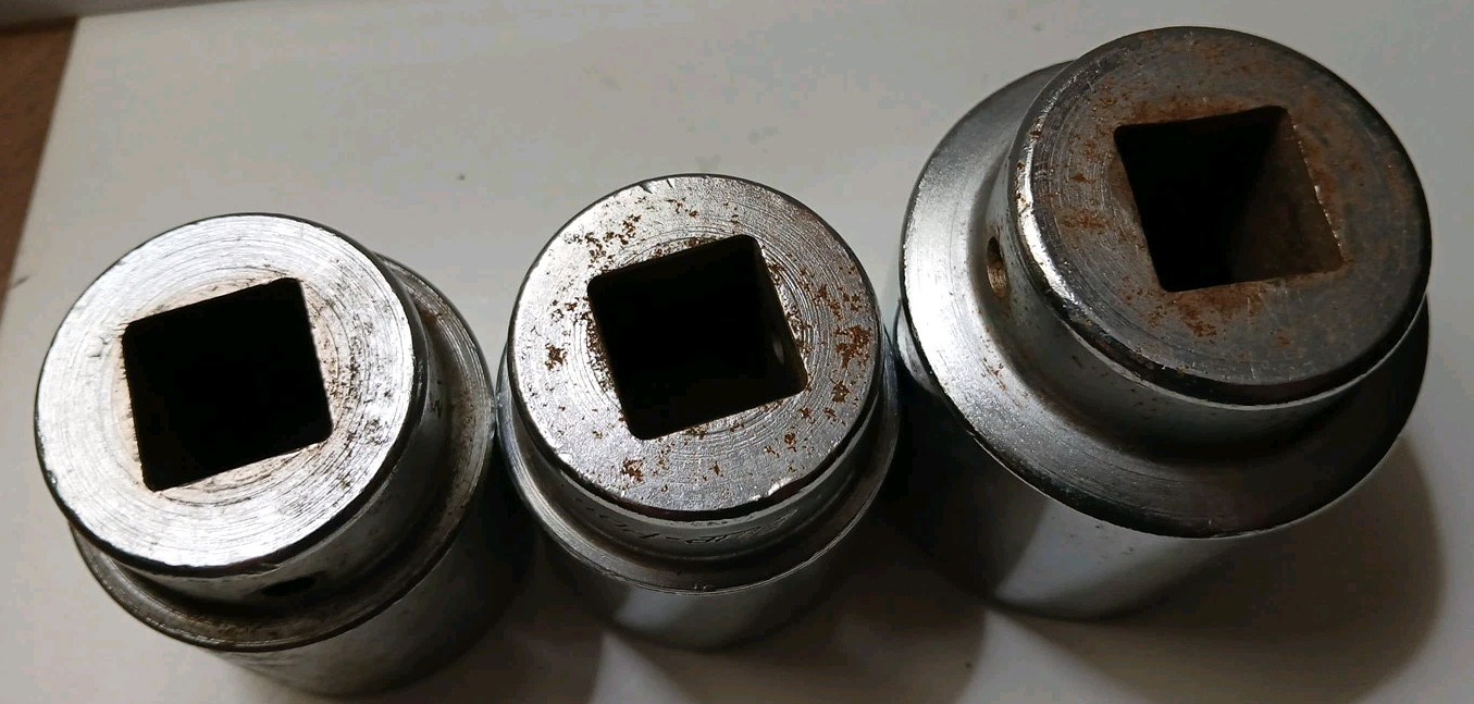 Blue Point Vtg U562 1 3/4″, U462 1 7/16″, U442 1 3/8″ SAE Socket Lot of 3