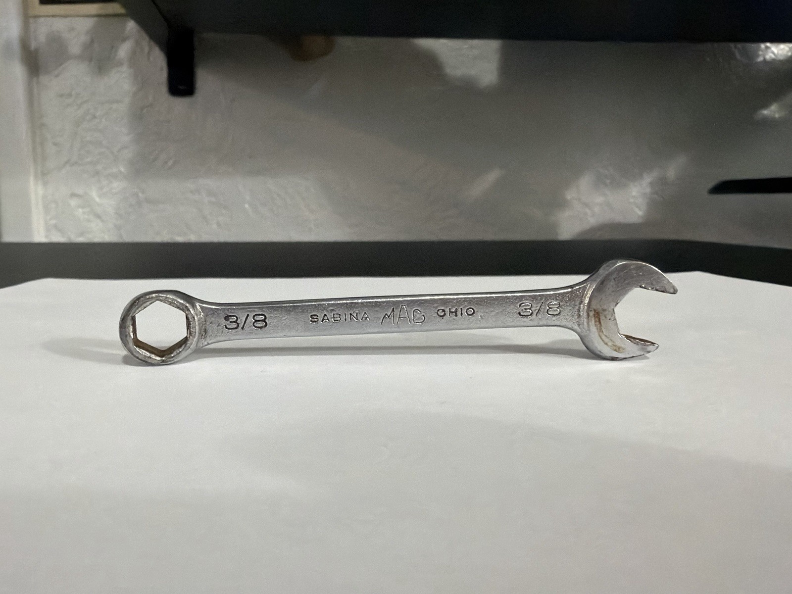 Mac Tools 3/8″ 6PT SAE Short Combination Wrench USA CH12