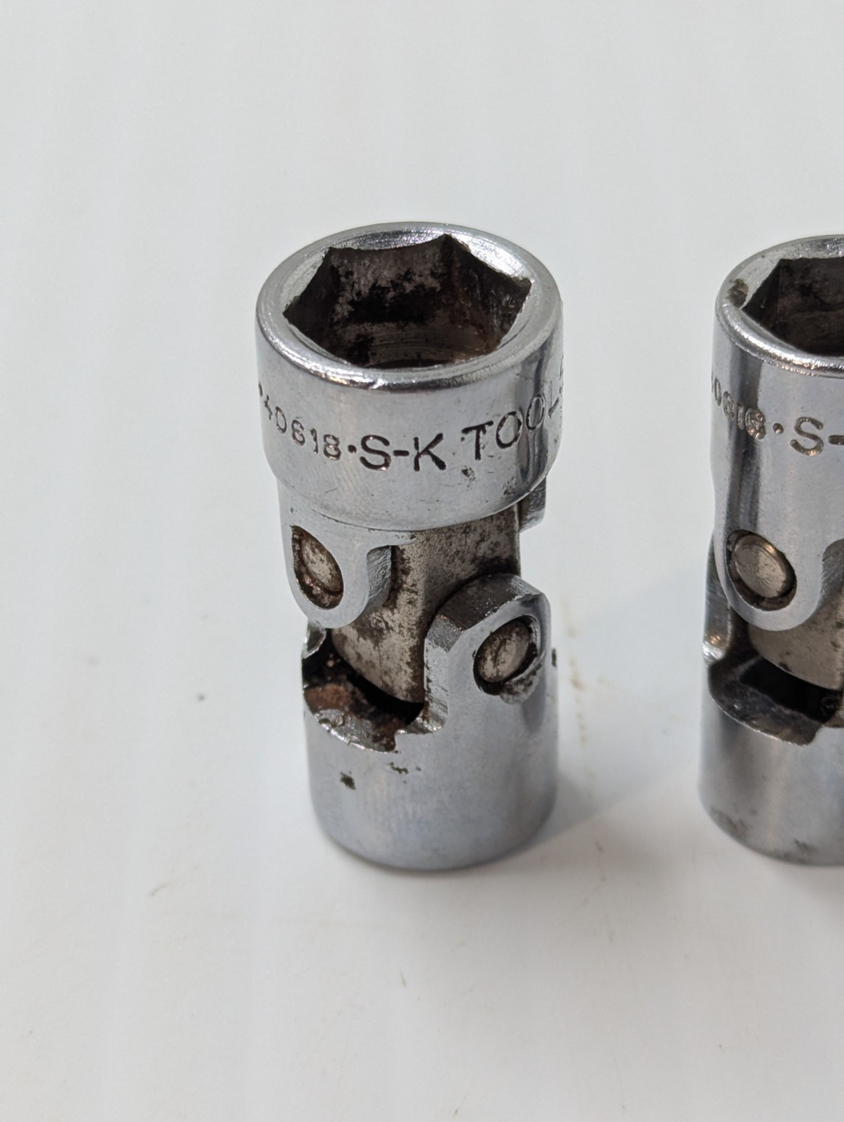 Lot Of 3 S-K 3/8″ Drive Universal Swivel Sockets 6-point 7/16, 1/2 & 9/16