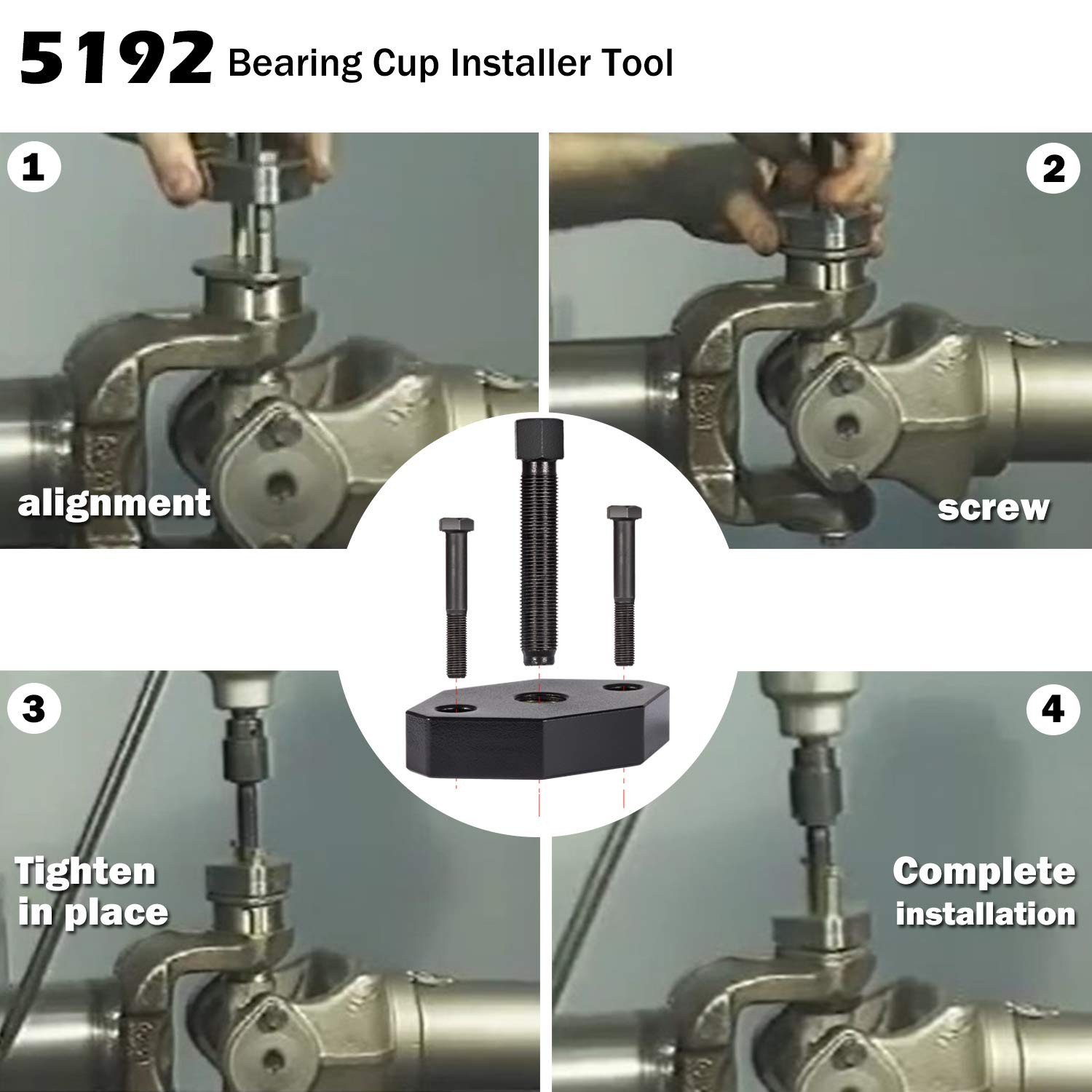 Class 6-8 Heavy Duty 10102 Universal U Joint Puller & 5192 Bearing Cup Installer