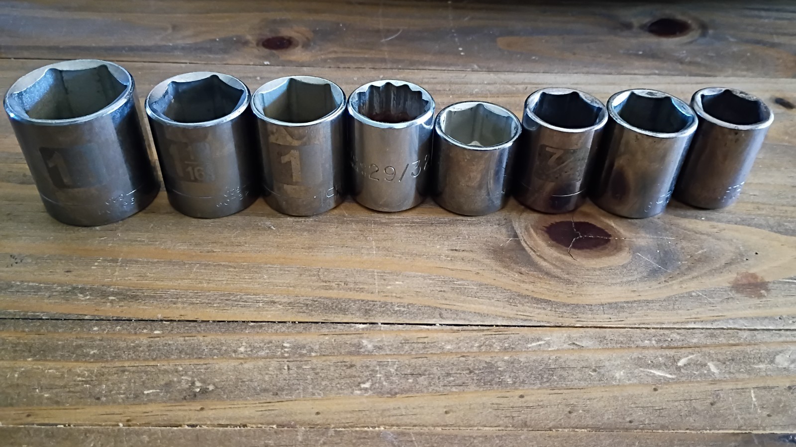 Craftsman Sockets Individual Choice SAE Deep Shallow 1/4 3/8 1/2 USA 6 12 Point
