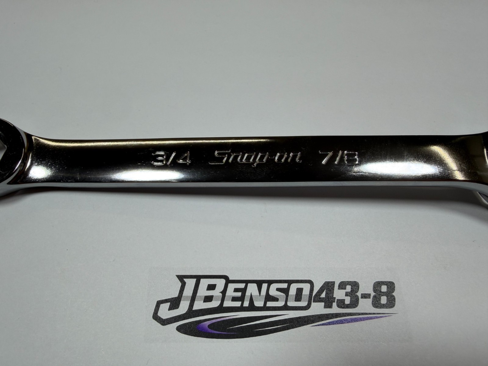 Snap-on Tools NEW 3/4″ & 7/8″ SAE 6pt Double Flare Nut Line Wrench RXFS2428B