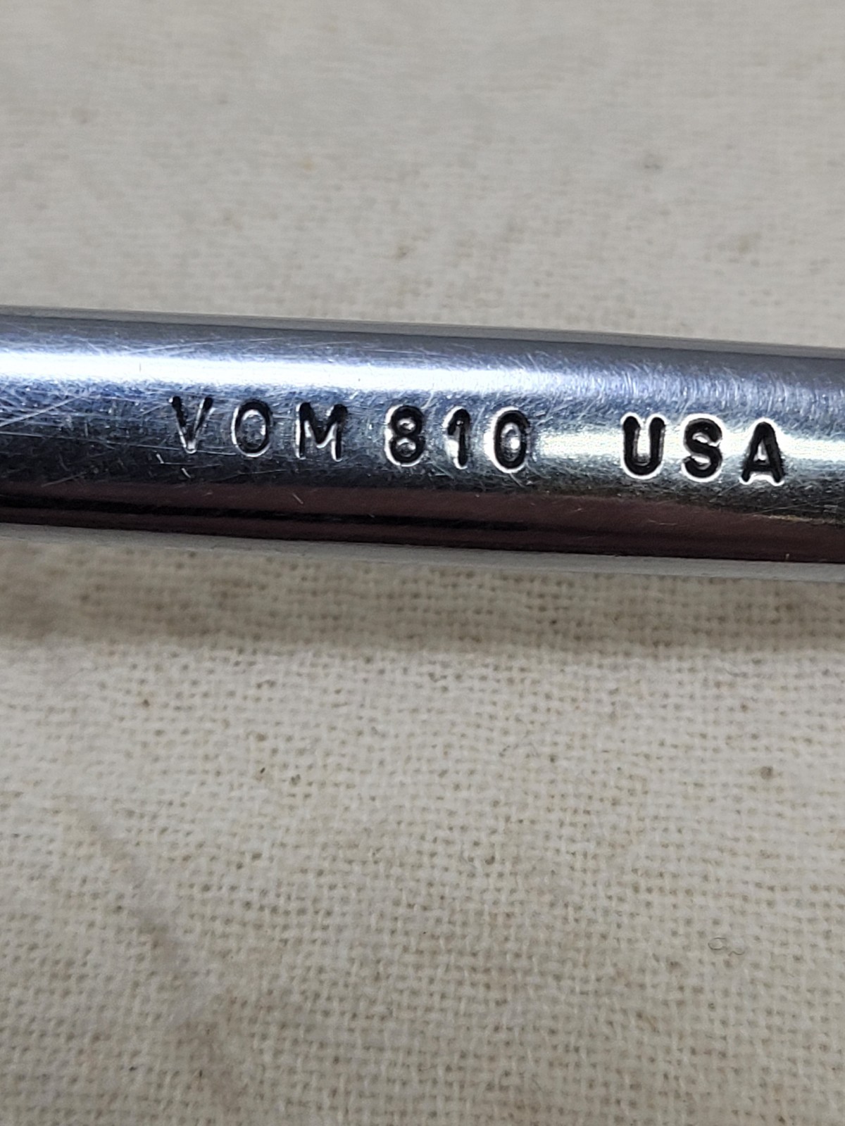Snap-on Tools Vintage (8mm-10mm) Metric Double Open End Wrench, VOM810