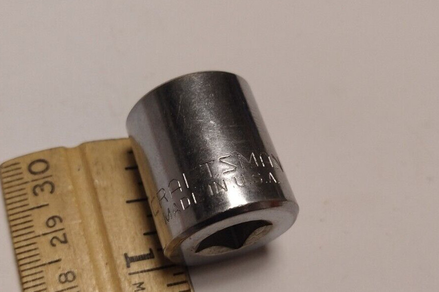 Craftsman 3/8″ Drive 17M/M 12 Point Shallow Socket Metric V 44307 USA