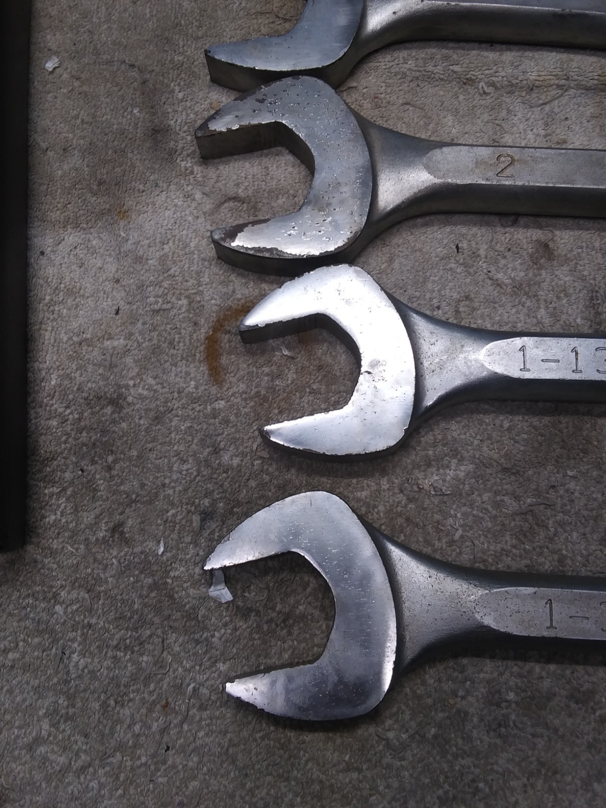 Wright Tools Large Combination Wrench Set 5pc SAE Wright Grip USA