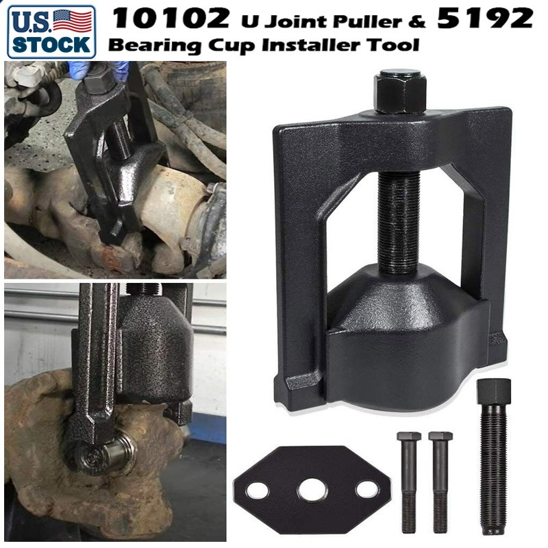 Heavy Duty 10102 U Joint Puller Class 6-8 with 5192 Bearing Cup Installer Tool