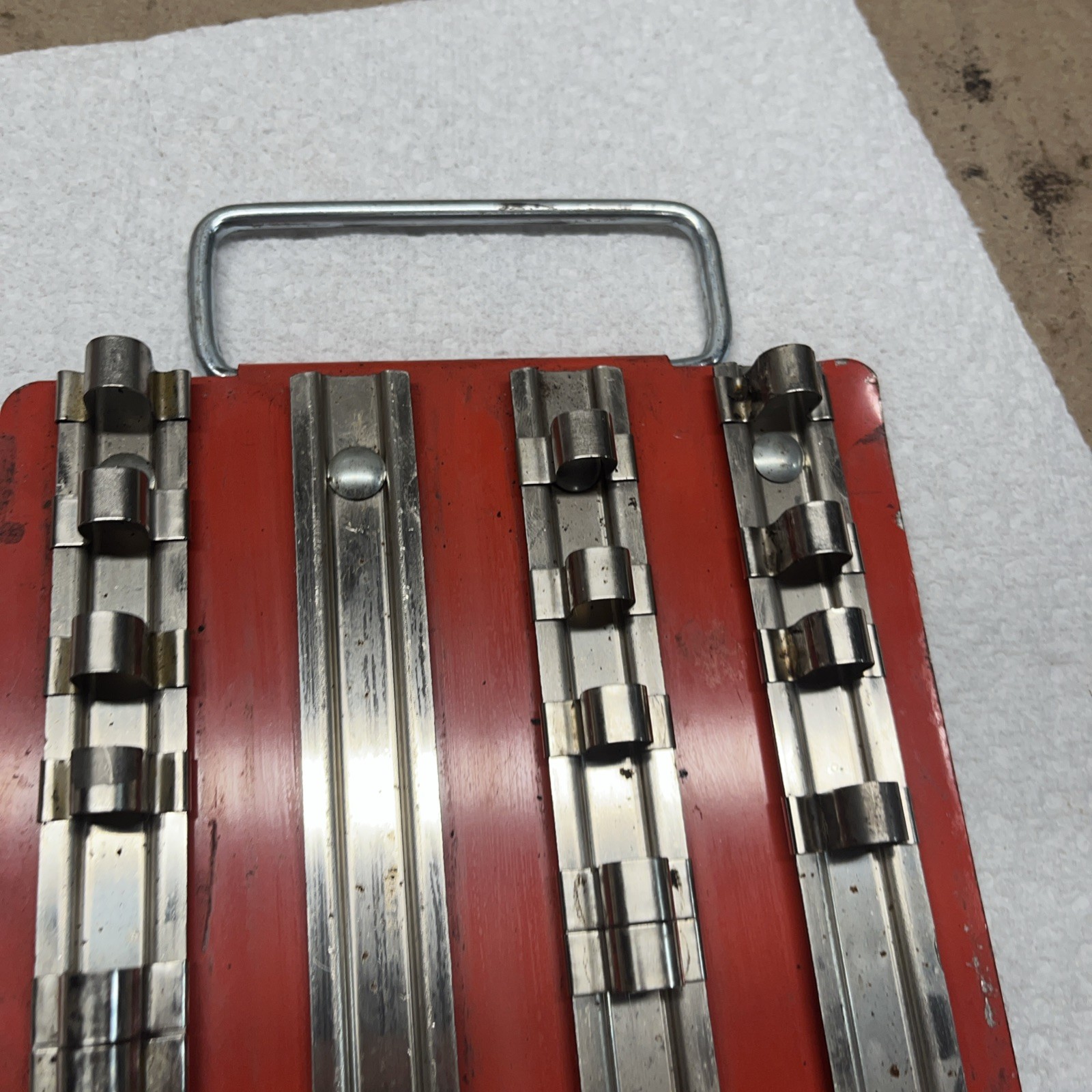 Two socket trays 1/4 in., 3/8 in.,and 1/2 in. Multiple Rail Socket Tray – SAE-MM