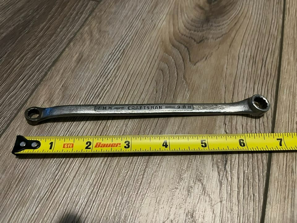 Vintage Craftsman Tools -V- 9mm x 11mm Metric Box End Wrench