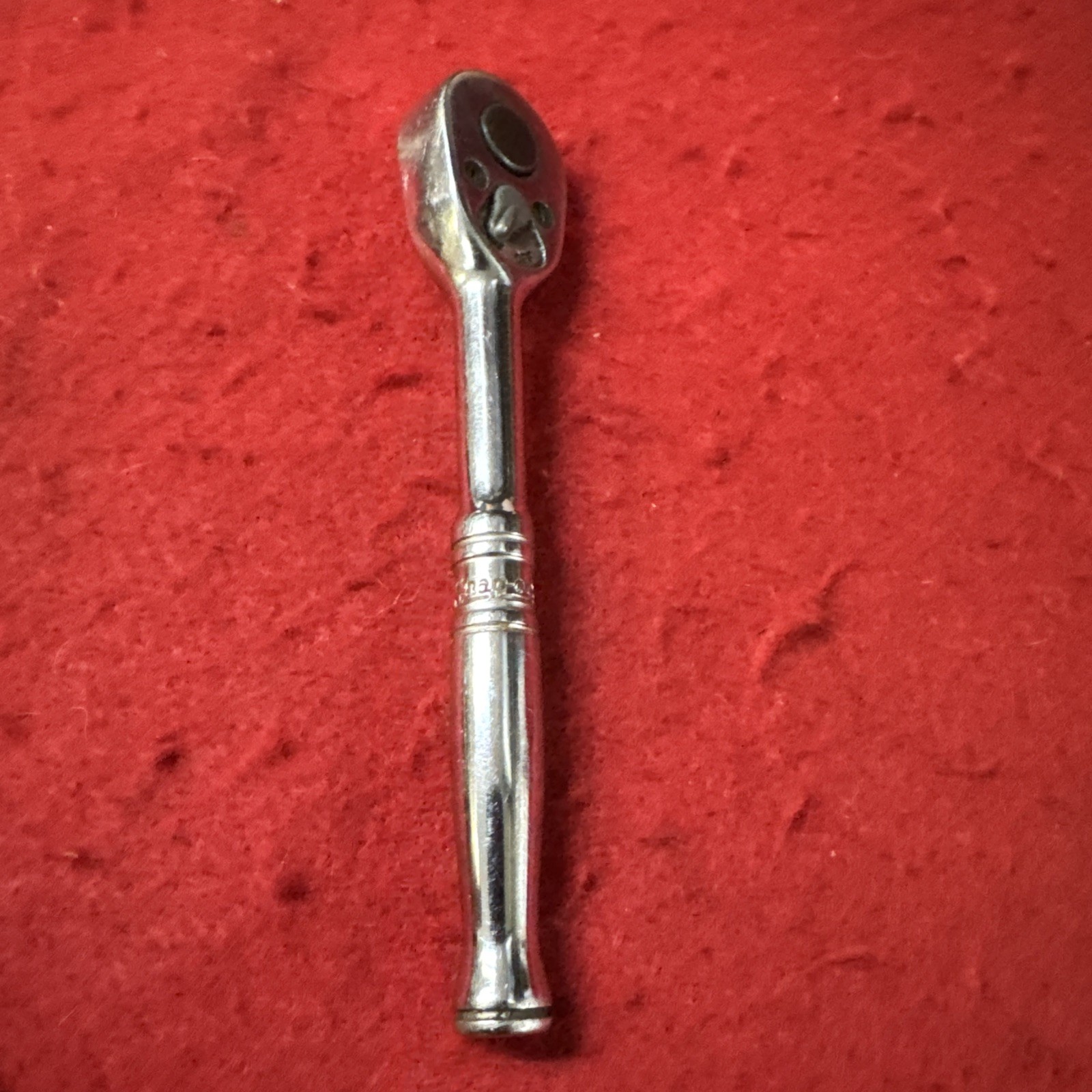 Vintage Snap-on Tools USA TM70B – 1/4″ Drive Standard Handle Chrome Ratchet